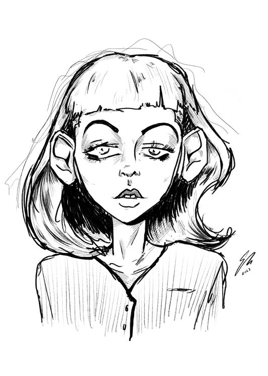 Dee Dee (alternate) - A3 print (numbered)